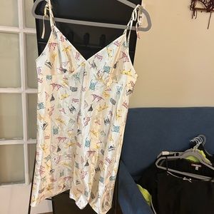 Vintage Lingerie Printed Slip Dress